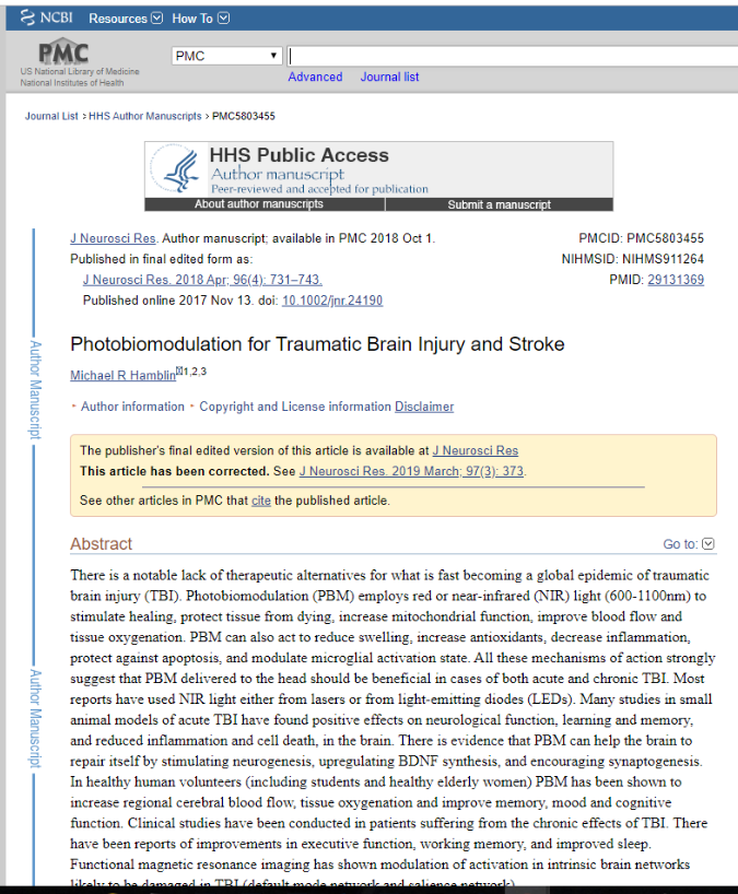 PBT TBI and Stroke